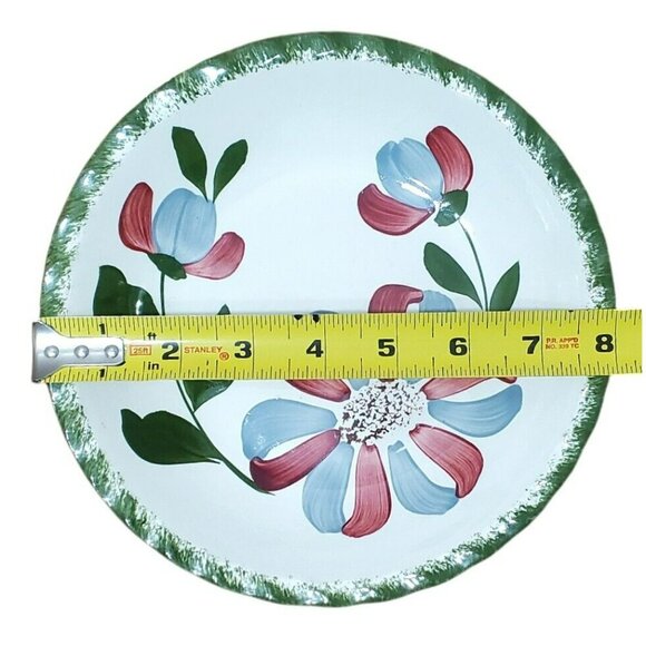 Blue Ridge Southern Potteries Soup Bowl 8" Whirligig Salad Cereal Dish READ - Picture 8 of 8